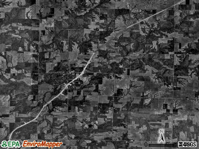 Keene township, Illinois satellite photo by USGS