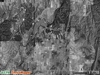 Ball township, Arkansas satellite photo by USGS