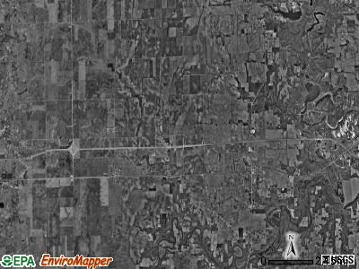 Oakwood township, Illinois satellite photo by USGS