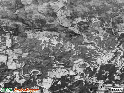 Morgan township, Arkansas satellite photo by USGS
