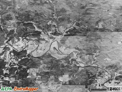 South Lebanon township, Arkansas satellite photo by USGS