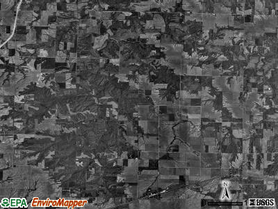 Honey Creek township, Illinois satellite photo by USGS