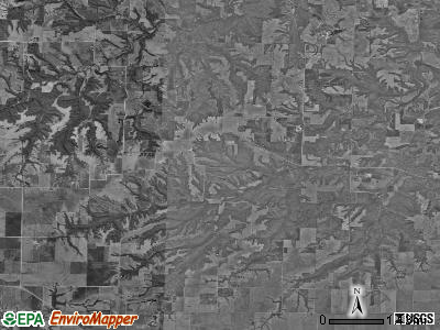 Pea Ridge township, Illinois satellite photo by USGS
