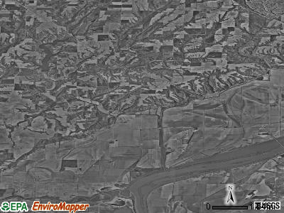 Bainbridge township, Illinois satellite photo by USGS