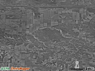 Sangamon Valley township, Illinois satellite photo by USGS