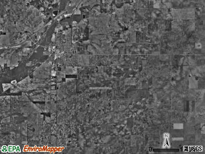 Monticello township, Illinois satellite photo by USGS