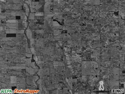 Philo township, Illinois satellite photo by USGS
