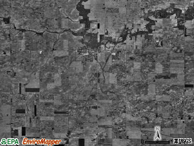 Sidney township, Illinois satellite photo by USGS