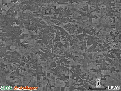 Panther Creek township, Illinois satellite photo by USGS