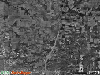 Ellington township, Illinois satellite photo by USGS