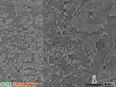 Cooperstown township, Illinois satellite photo by USGS