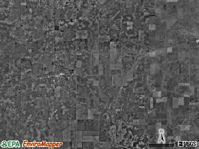 Bement township, Illinois satellite photo by USGS