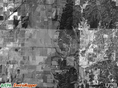 Sugar Creek township, Arkansas satellite photo by USGS
