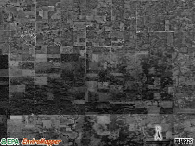 Cerro Gordo township, Illinois satellite photo by USGS