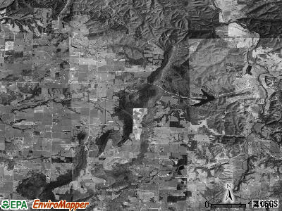 Wedington township, Arkansas satellite photo by USGS