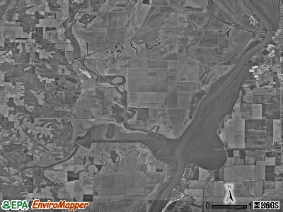 Chambersburg township, Illinois satellite photo by USGS