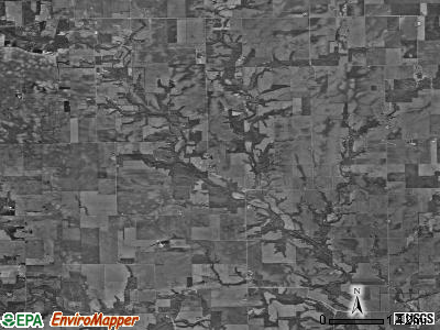 Brouilletts Creek township, Illinois satellite photo by USGS