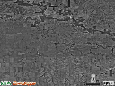Bowdre township, Illinois satellite photo by USGS