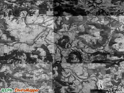 Goshen township, Arkansas satellite photo by USGS