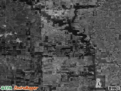 Bourbon township, Illinois satellite photo by USGS