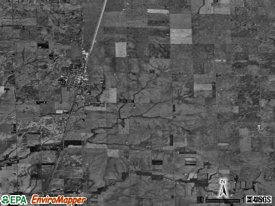 South Macon township, Illinois satellite photo by USGS