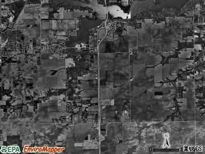 Ball township, Illinois satellite photo by USGS