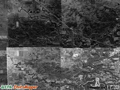 Marrowbone township, Illinois satellite photo by USGS