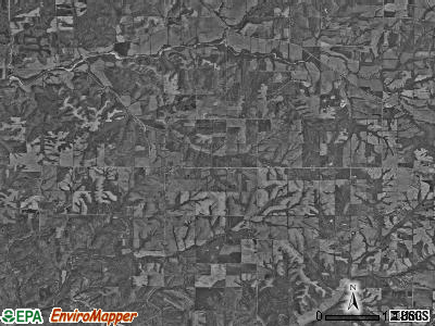 Pittsfield township, Illinois satellite photo by USGS