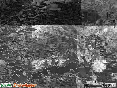 Sullivan township, Illinois satellite photo by USGS