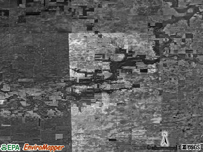 North Okaw township, Illinois satellite photo by USGS