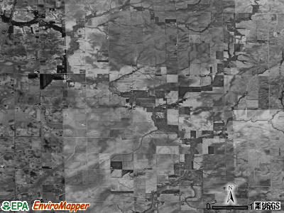 Flat Branch township, Illinois satellite photo by USGS