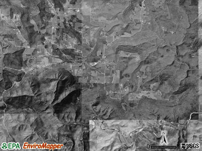 Plumlee township, Arkansas satellite photo by USGS