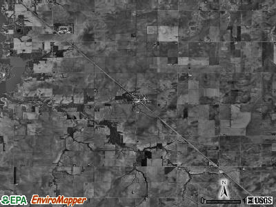 Locust township, Illinois satellite photo by USGS
