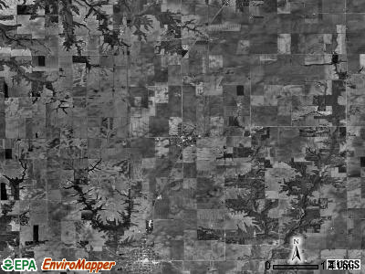North Palmyra township, Illinois satellite photo by USGS