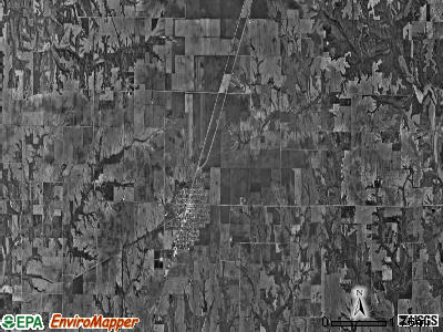 Roodhouse township, Illinois satellite photo by USGS