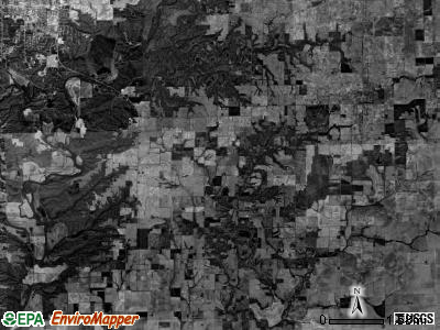 Hutton township, Illinois satellite photo by USGS