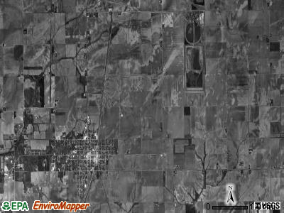 Girard township, Illinois satellite photo by USGS