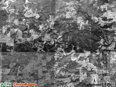 Pleasant Hill township, Arkansas satellite photo by USGS