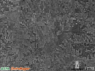 White Hall township, Illinois satellite photo by USGS