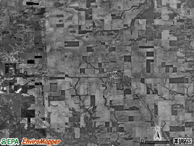 Tower Hill township, Illinois satellite photo by USGS