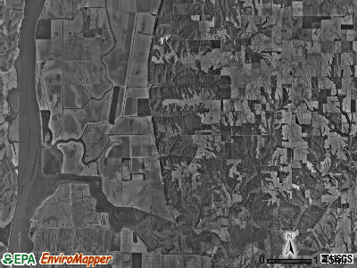 Walkerville township, Illinois satellite photo by USGS