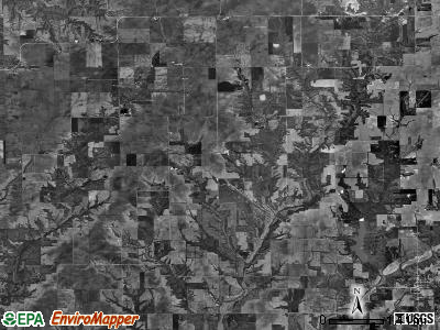 Barr township, Illinois satellite photo by USGS