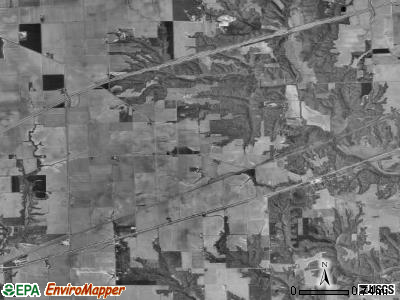 Auburn township, Illinois satellite photo by USGS