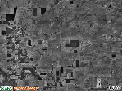 Raymond township, Illinois satellite photo by USGS