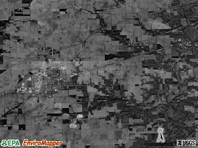 Casey township, Illinois satellite photo by USGS