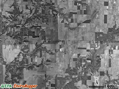 Clarksburg township, Illinois satellite photo by USGS