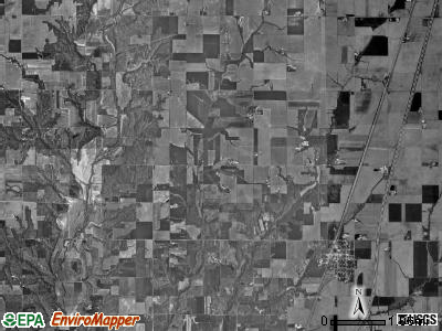 Sigel township, Illinois satellite photo by USGS