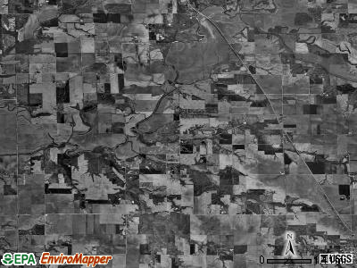 Ruyle township, Illinois satellite photo by USGS