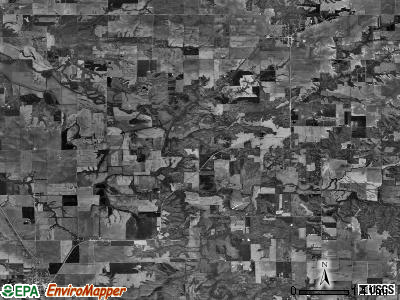 Chesterfield township, Illinois satellite photo by USGS