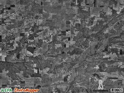 Polk township, Illinois satellite photo by USGS
